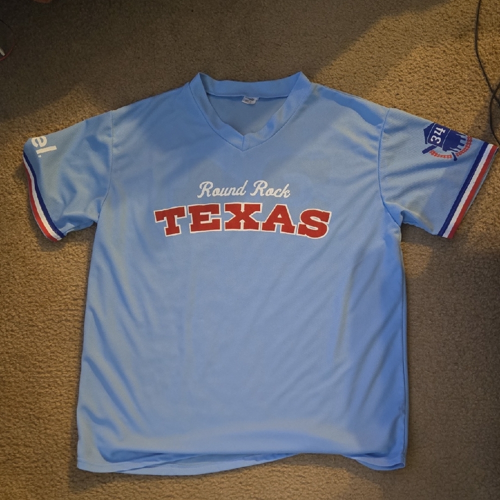 Round Rock Express Jersey- Light Blue Sz XL